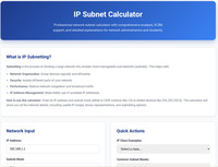 IP Subnet Calculator screenshot