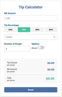 Tip Calculator screenshot
