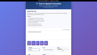 Text to Speech Converter screenshot