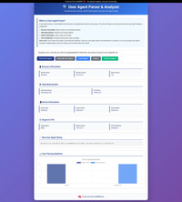 User Agent Parser & Analyzer screenshot