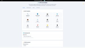 UTM Link Builder screenshot