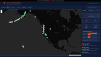 Volcano activity monitor screenshot