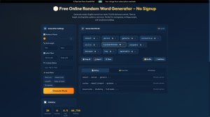 Random Word Generator screenshot