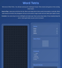 Word Tetris screenshot