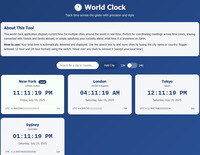 World Clock screenshot