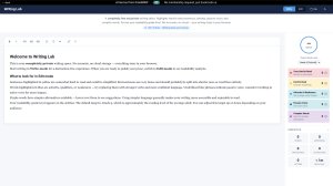 Writing Lab screenshot